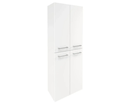 Armoire haute FACKELMANN Verona lxhxp 60 x 162 cm x 31,8 cm couleur de façade blanc brillant 73163