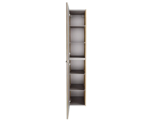 Offener Badezimmer-Hochschrank mit Regalböden