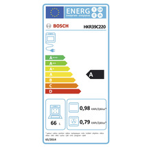 Étiquette d''efficacité énergétique Bosch HKR39C220