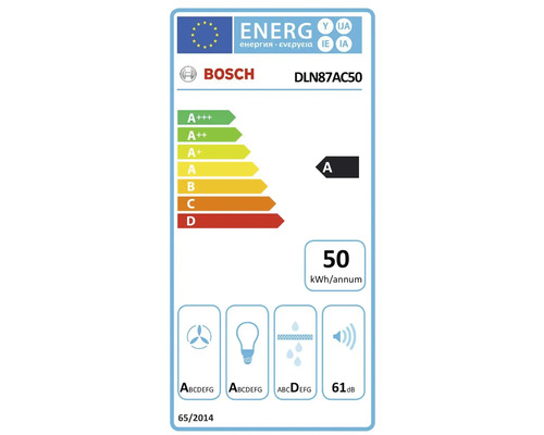 Bosch Energieeffizienzlabel DLN87AC50