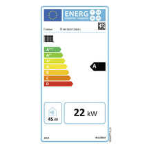 Étiquette énergétique Vaillant VKK DE/AT 226/4 L avec classe d'efficacité énergétique A et puissance de 22 kilowatts