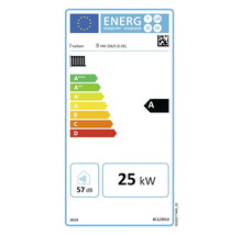 Vaillant Energielabel VKK 256/5 mit Energieeffizienzklasse A und 25 Kilowatt Leistung
