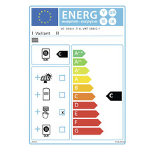 Energielabel für Vaillant VC 104/4 -7 A, VRT 380/2 f mit Energieeffizienzklasse C