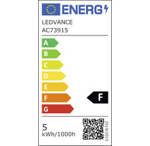 Energielabel LEDVANCE AC73915 mit der Energieeffizienzklasse F