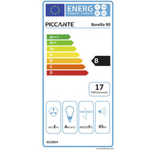 Piccante Borello 90 Energieetikett mit Energieeffizienzklasse B