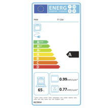 PKM F7-2SA Energieeffizienzlabel mit Energieeffizienzklasse A, 65 Liter Volumen und Stromverbrauch pro Zyklus