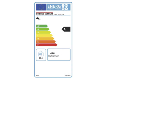 Stiebel Eltron DHE 18/21/24 Energieeffizienzlabel