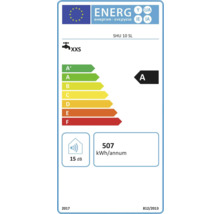 Energielabel für den Warmwasserspeicher SHU 10 SL, Energieeffizienzklasse A, Stromverbrauch 507 Kilowattstunden pro Jahr
