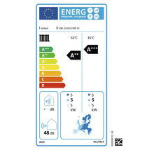 Étiquette énergétique Vaillant pour appareil de chauffage