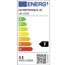 Étiquette énergétique avec la classe d'efficacité énergétique F