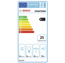 Étiquette d'efficacité énergétique Bosch DWB67DN60