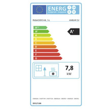Energieeffizienzlabel für den Ambar 3V mit A+ und 7,8 Kilowatt