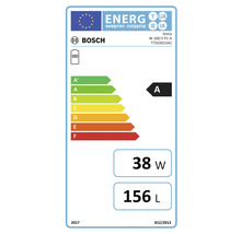 Logo Bosch, classe d'efficacité énergétique A, consommation électrique 38 watts, capacité 156 litres