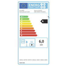 Kaminofen Accente Turin 2.0 Sandstein 6 kW mit Wärmefach