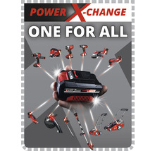 Une batterie Power X-Change avec divers outils