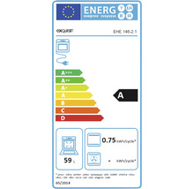 Energielabel für Exquisit EHE 146-2.1 mit Energieeffizienzklasse A, Stromverbrauch 0,75 kWh pro Zyklus und 59 Liter Volumen