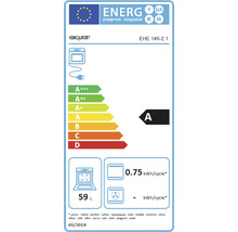 Exquisit Energieeffizienzlabel EHE 146-2.1 mit der Energieeffizienzklasse A.