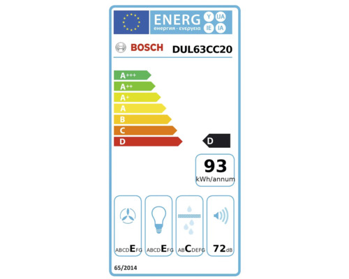 Bosch Logo Energieeffizienzklasse DUL63CC20