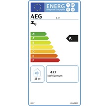 Étiquette énergétique A de AEG pour chauffe-eau instantané, 477 kilowattheures par an, 15 décibels