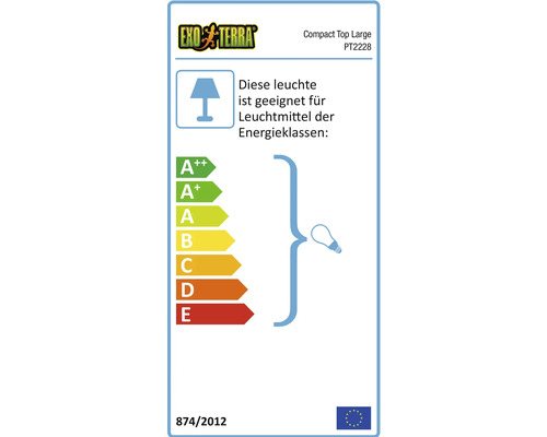 Exo Terra Compact Top Large PT2228 Leuchte Energieeffizienzklassen