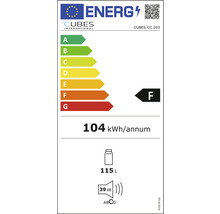 Réfrigérateur à boissons Cool Cubes AC/DC lxhxp 54 x 84,5 x 54,8 cm compartiment de réfrigération 115 l-thumb-1