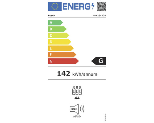 Étiquette énergétique Bosch