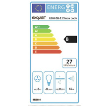 Energielabel für Exquisit UBH 08-2.2 Inox Look