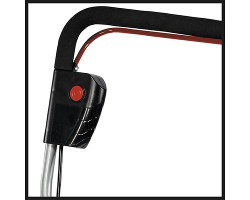 Detailansicht des Bedienelements einer Gartenmaschine