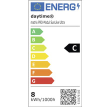 Label énergétique Daytime Matrix PRO-Modul SunLike Ultra, classe d''efficacité énergétique C