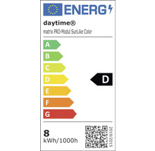 Étiquette énergétique pour Daytime Matrix PRO-Modul SunLike Color avec classe d''efficacité énergétique D