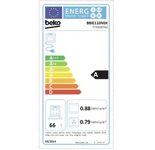 Beko Energieeffizienzlabel für Backofen