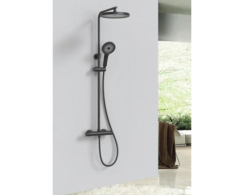 Colonne de douche avec douche de tête et douchette pour salle de bains