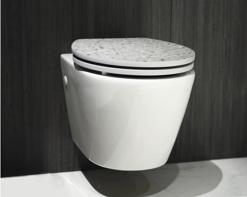 Wandhängendes WC mit WC-Sitz