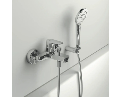 Wandarmatur mit Handbrause für Badewannen