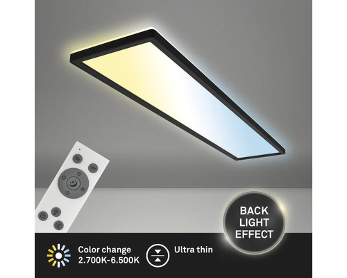Rechteckige LED Deckenleuchte mit Fernbedienung zur Steuerung der Lichtfarben