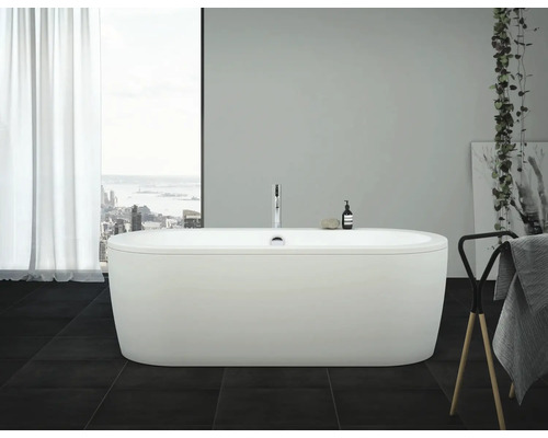 form&style Freistehende Badewanne SANSIBAR 80 x 180 cm weiß glänzend