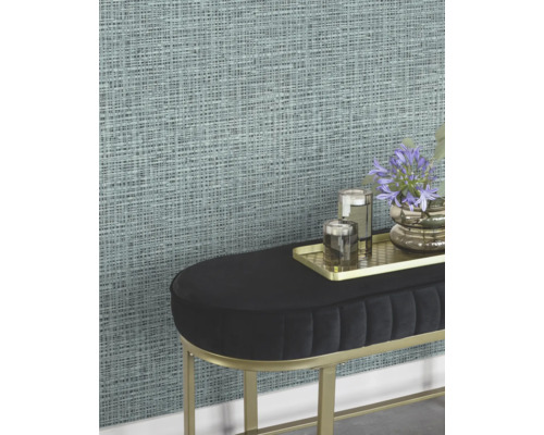 Nahaufnahme einer strukturierten Tapete mit einem abstrakten Webmuster