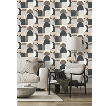 Papier peint intissé 866551 Symphony Retro marron