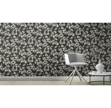 Papier peint intissé 866926 Symphony pin noir