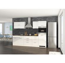 Cuisine complète avec appareils Held Möbel Mailand 290 cm blanc haute brillance démontée 604.1.6210