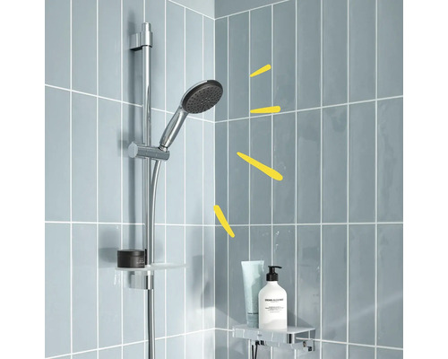 Ensemble barre de douche Grohe Quickfix Vitalio Start 110 II chrome brillant longueur de barre 600 mm 26952001