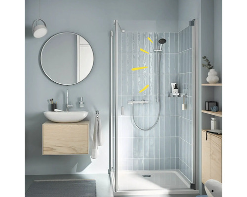 Ensemble barre de douche Grohe Quickfix Vitalio Start 110 II chrome brillant longueur de barre 900 mm 26954001