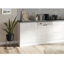 Meuble d'évier Held Möbel Kiel lxpxh 120 x 60 x 86 cm blanc haute brillance démonté