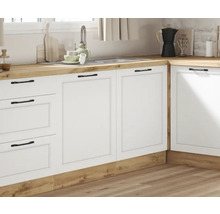 Meuble d'évier Held Möbel Lübeck lxpxh 120 x 60 x 86 cm blanc mat démonté