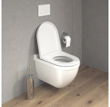 WC mural DURAVIT Starck 3 cuvette à fond creux avec bride de rinçage blanc brillant avec revêtement sans abattant WC 22250900001