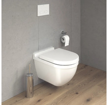 WC mural DURAVIT Starck 3 cuvette à fond creux avec bride de rinçage blanc brillant avec revêtement sans abattant WC 22250900001