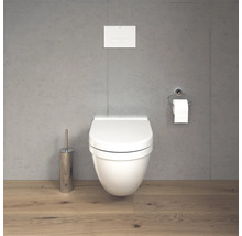 WC mural DURAVIT Starck 3 cuvette à fond creux avec bride de rinçage blanc brillant avec revêtement sans abattant WC 22250900001