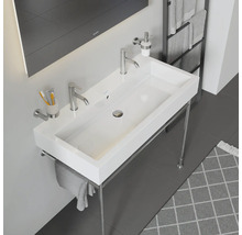 Lavabo double DURAVIT Vero 100 cm blanc 04541000241 avec revêtement