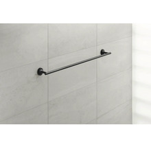 Porte-serviettes DURAVIT Starck T 800 mm noir mat