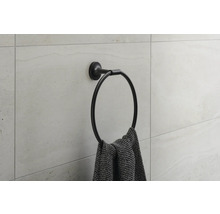 Anneau porte-serviettes DURAVIT Starck T noir mat